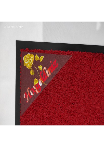 Nem Alıcı Kalın Iç Dış Kapı Önü Paspas Sarı Gül Sticker 50X75 Kauçuk Kenar fiyatları