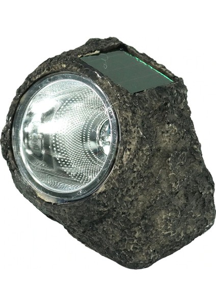 Binbirreyon Taş Şekilli Solar Aydınlatma Güneş Enerjili Lamba Bahçe Lambası 3led AG083