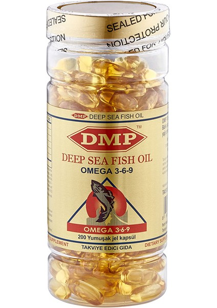 Omega 3-6-9 Balık Yağı 1000 Mg 200 Softgel + Hap Kutusu