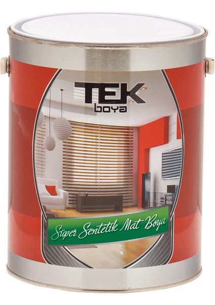 Tek Boya Süper Lüks Sentetik Mat Boya 0.75 Lt  Beyaz