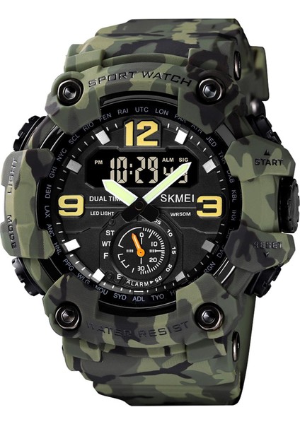Dijital Spor Skmei Klasik 5ATM Su Geçirmez Erkek Kol Saati