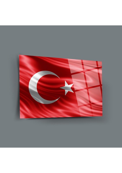Türk Bayrağı 7 Cam Tablo-Bayrak Tablo