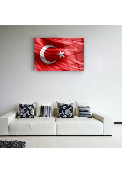 Türk Bayrağı 7 Cam Tablo-Bayrak Tablo