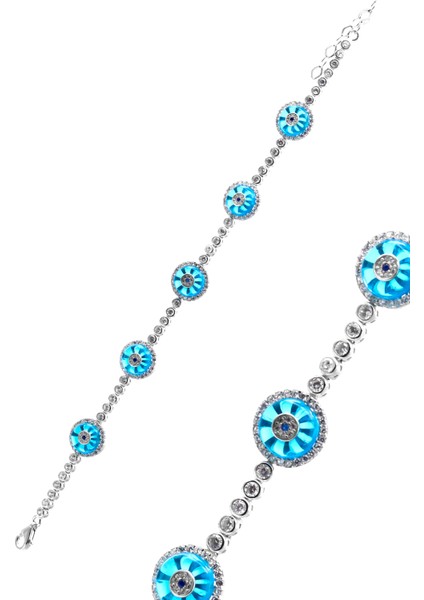 Su Yolu Model Taşlı 925 Ayar Gümüş Bileklik-Stok Kodu 201020060 fiyatları