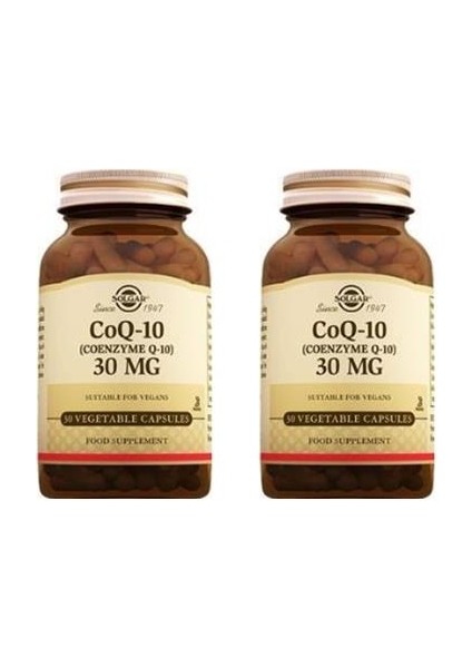 Coenzyme Q-10 30 Mg 30 V-Kapsül 2 Adet