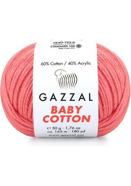 Baby Cotton Amigurumi Ipi Şeker Pembe - 3435 - 50 Gr. Punch Ipi