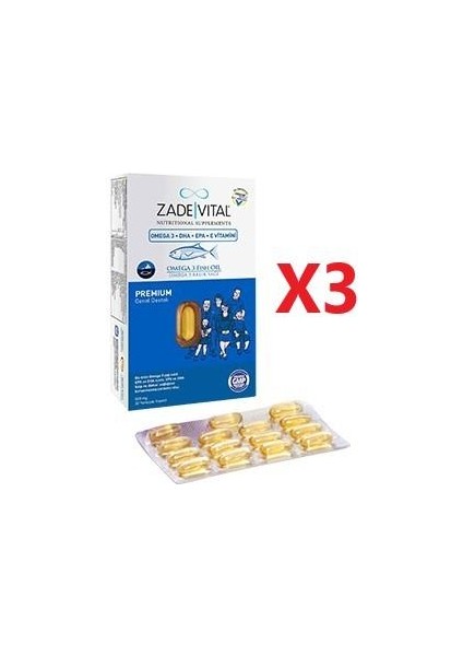 Omega 3 Premium Genel 45 Kapsül - 3 'lü Paket