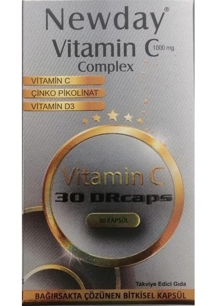 Vitamin C Complex 30 Kapsül 8681227011639