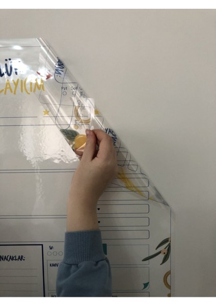 Günlük Planlayıcı Yazı Tahtası Akıllı Kağıt Tahta Planner Tutunabilir Kağıt + Kalem 47X70 cm modelleri