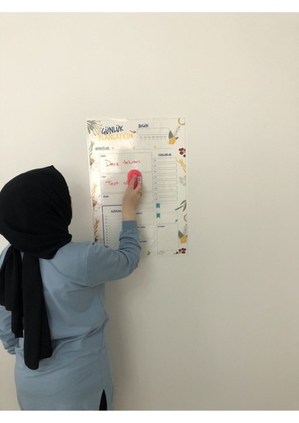 Günlük Planlayıcı Yazı Tahtası Akıllı Kağıt Tahta Planner Tutunabilir Kağıt + Kalem 47X70 cm indirimleri