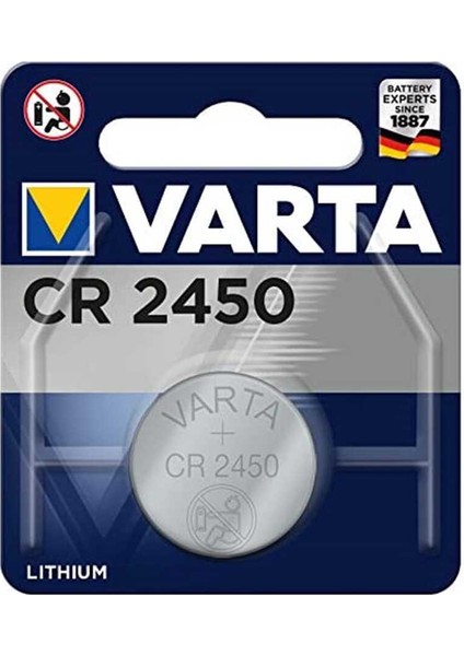 20 Adet Varta CR2450 3V Lityum Pil