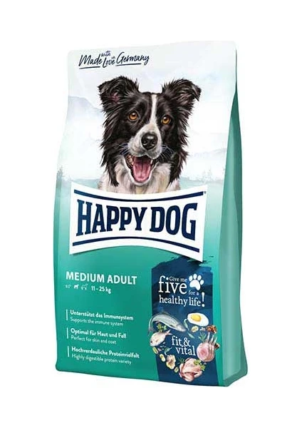 Happy Dog Fit Vital Medium Adult Yetişkin Köpek Maması 4 kg