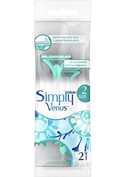 Gillette Simply Venus 2 Kullan At Kadın Tıraş Bıçağı 2'li Tıraş Bıçağı