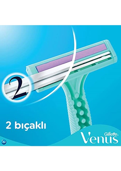 Gillette Simply Venus 2 Kullan At Kadın Tıraş Bıçağı 2'li Tıraş Bıçağı