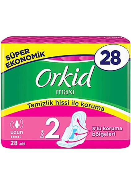 Maxi Hijyenik Ped Uzun Süper Ekonomik Paket 28 Ped Hijyenik Ped fiyatları