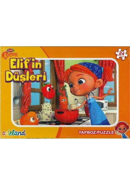 Trt Çocuk Elif'in Düşleri Frame Puzzle/yapboz 24 Parça