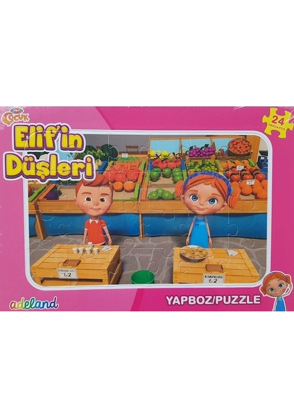 Trt Çocuk Elif'in Düşleri Frame Puzzle/yapboz 24 Parça