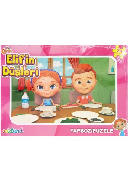 Trt Çocuk Elif'in Düşleri Frame Puzzle/yapboz 24 Parça