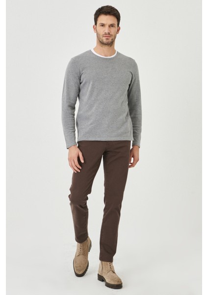 ALTINYILDIZ CLASSICS Erkek Kahverengi 360 Derece Her Yöne Esneyen Slim Fit Dar Kesim Pamuklu Esnek Rahat Pantolon fiyatları