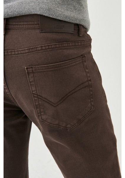 ALTINYILDIZ CLASSICS Erkek Kahverengi 360 Derece Her Yöne Esneyen Slim Fit Dar Kesim Pamuklu Esnek Rahat Pantolon fırsatları