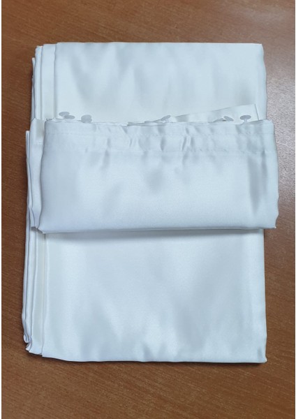 Beyaz Renk Saten Güneşlik 1. Kalite 2,5*2