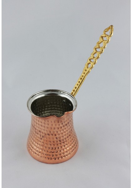 Bakır Cezve 7 Fincanlık No 7 Pirinç Kulp