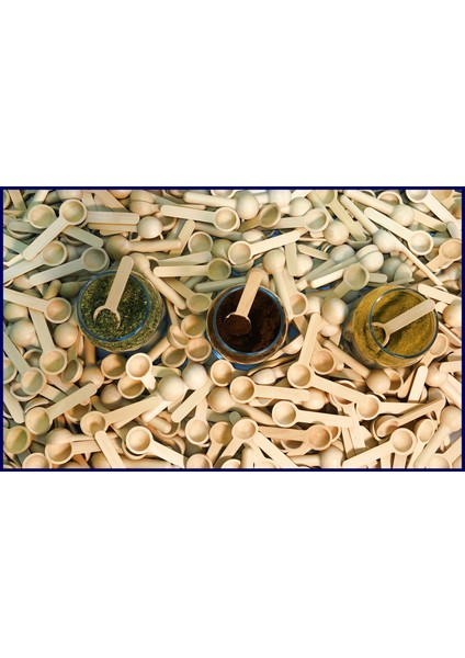 24'lü Mini Bambu Baharat Kaşığı
