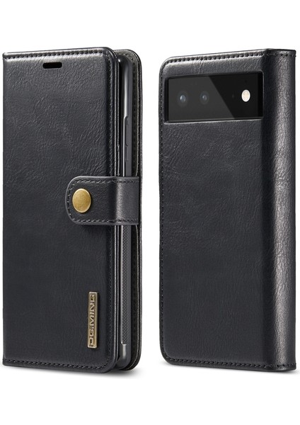 Google Pixel 6 Için Iki Katlı Manyetik Kılıf - Siyah (Yurt Dışından)