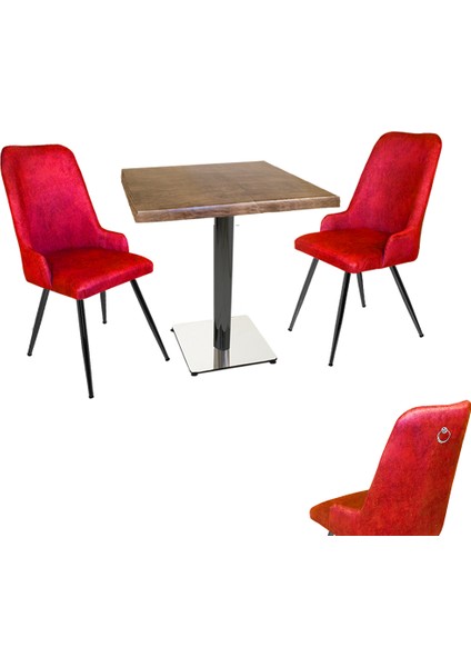 Karanfil Werzalit Kare - Çırağan Fiskos Seti (80X80) - Bordo