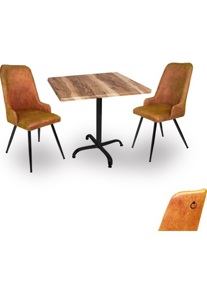 Indigo Werzalit Kare - Çırağan Fiskos Seti (70X70) - Indiana Wood Kiremit