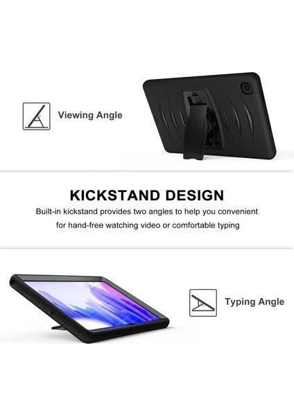 Samsung Galaxy Tab A7 (2020) T500 / T505 Koruyucu Kılıf Siyah (Yurt Dışından)