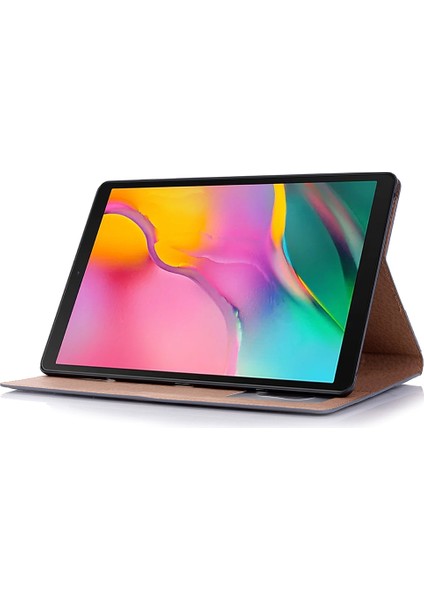 Samsung Galaxy Tab A7 T500 Için Deri Tablet Kılıfı Gri (Yurt Dışından)