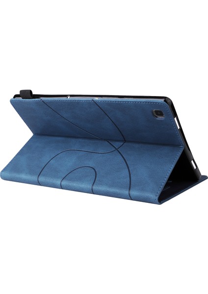 Samsung Galaxy Tab A7 10.4 (2020) T505 / T500 Için Deri Kılıf Mavi (Yurt Dışından)