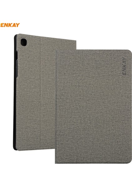 Galaxy Tab A7 10.4 2020 T500 / T505 Enkay Pu + Tpu Kılıfı Gri (Yurt Dışından)