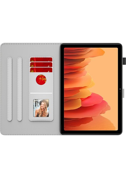 Samsung Galaxy Tab A7 10.4 2020 T500 / T505 Için Pu Kılıf Autumn Leaves (Yurt Dışından)