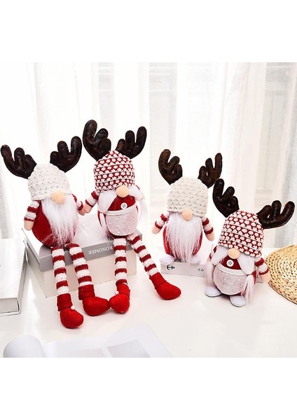 Noel Boynuzları Rudolph Elk Yüzsüz Yaşlı Adam Bebek Cüce Goblin Bebek Dekorasyon (Yurt Dışından) fiyatları