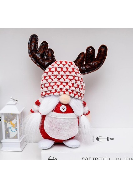 Noel Boynuzları Rudolph Elk Yüzsüz Yaşlı Adam Bebek Cüce Goblin Bebek Dekorasyon (Yurt Dışından) modelleri