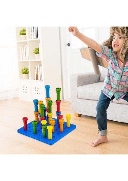 Istifleme Peg Kurulu Seti Okul Öncesi Etkinlikler Etkinlik Bebekler Için Pegboard fiyatları
