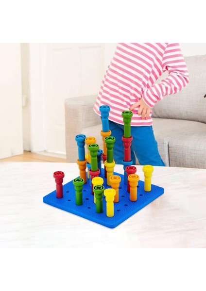 Istifleme Peg Kurulu Seti Okul Öncesi Etkinlikler Etkinlik Bebekler Için Pegboard fırsatları