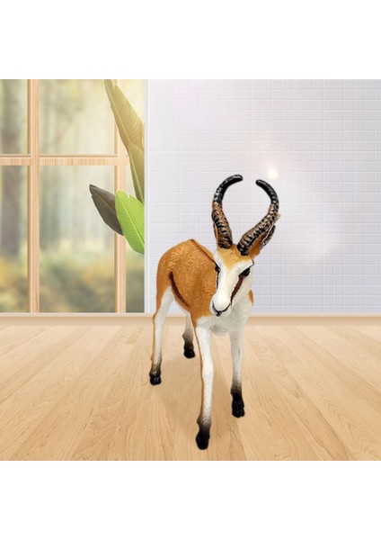 Antilop Springbok Geyik Figürinler Koleksiyonları 3 Yaş ve Üstü Kahverengi Için Minyatür