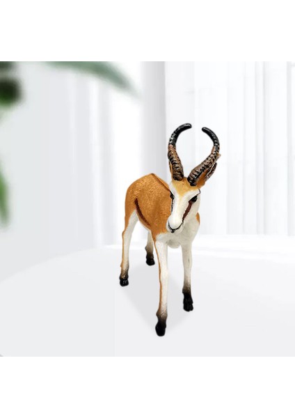 Antilop Springbok Geyik Figürinler Koleksiyonları 3 Yaş ve Üstü Kahverengi Için Minyatür