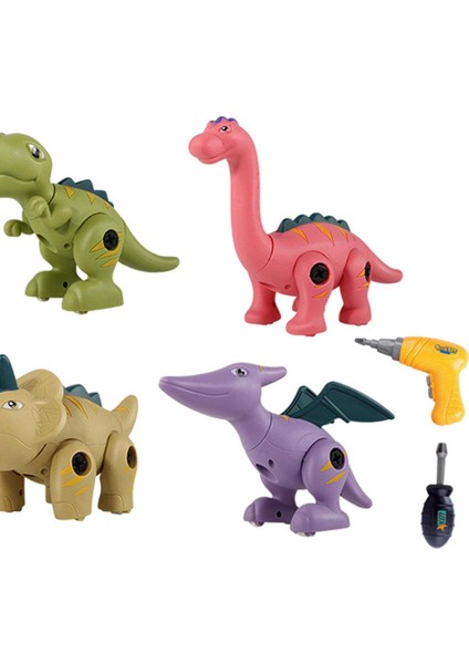 Dinozor Oyuncakları Matkap, Dıy Inşaat Seti 7 Adet