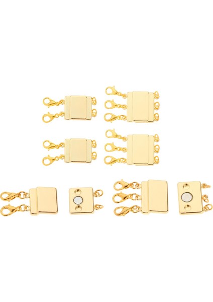 Kolye Katmanlama Toka Manyetik 2-3 Strands Ayırıcı Altın 6 Adet(Yurt Dışından)