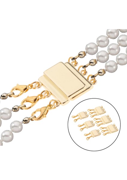 Kolye Katmanlama Toka Manyetik 2-3 Strands Ayırıcı Altın 6 Adet(Yurt Dışından) indirimleri