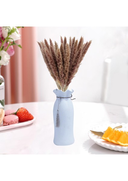 15X Kurutulmuş Pampalar Çim Fragmites Kamış Çiçek Demet Ev Boho Dekor Hediye Doğal modelleri