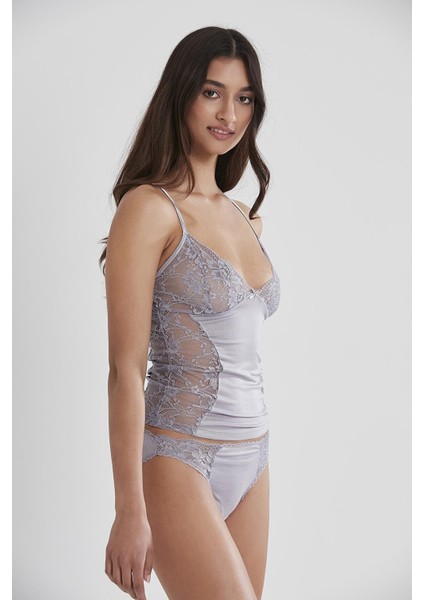 Kadın Dantelli Penye Atlet Külot / Kaşkorse Set - 391 Royal fiyatları