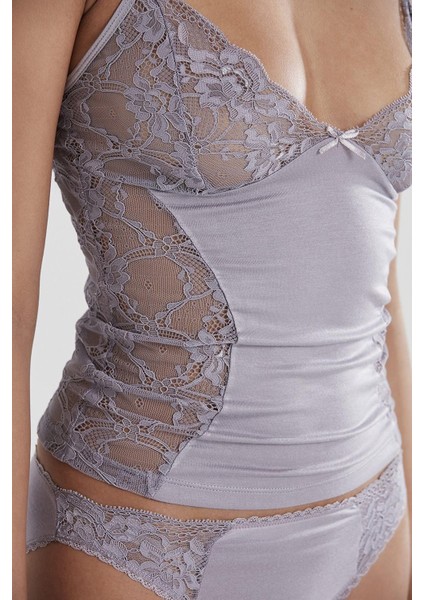 Kadın Dantelli Penye Atlet Külot / Kaşkorse Set - 391 Royal modelleri