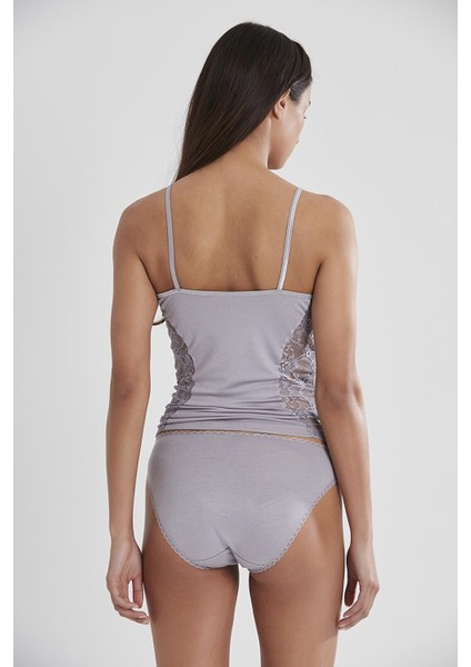 Kadın Dantelli Penye Atlet Külot / Kaşkorse Set - 391 Royal fırsatları