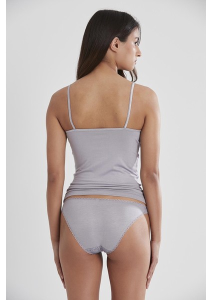 Kadın Dantelli Penye Atlet Külot / Kaşkorse Set - 381 Royal fırsatları