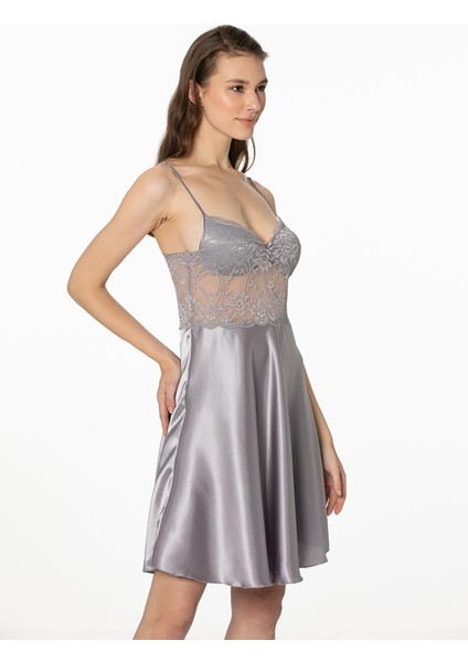 Saten Dantelli Gecelik & Sabahlık Takım - 4265 Royal fırsatları